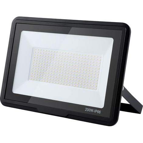 Projecteur LED Extérieur 200W, 20000LM Super Brillant, IP66 Étanche, 6000K Blanc Froid pour Garage, Jardin, Terrasse, Cour (1/5)