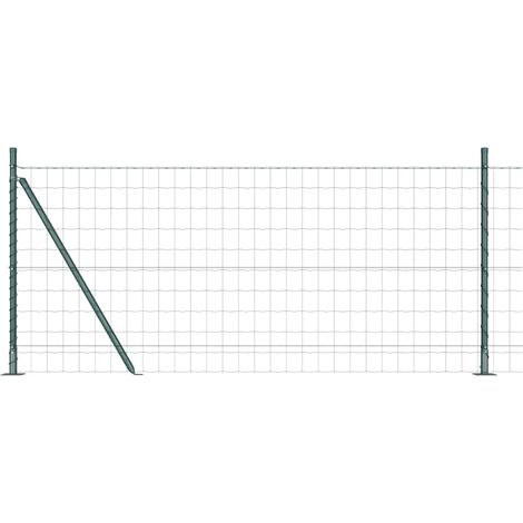 Maison Exclusive - Geschweißter Drahtzaun mit Betonfundament 25 x