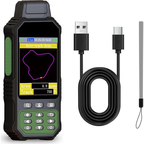 Équipement d'arpentage portable numérique GPS Land Meter, écran couleur 3,2 pouces, prise en charge GNSS 7 méthodes de mesure pour la mesure de la zone de distance de pente ZL190PLUS (1/5)