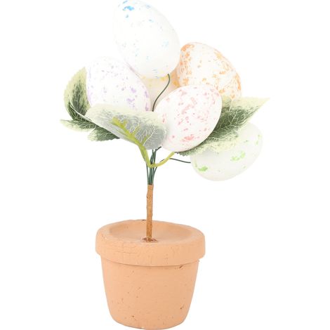 Easter Egg Potted Plant Ornament Simulation Egg Plant Easter Tabletop Decorations (1/5)