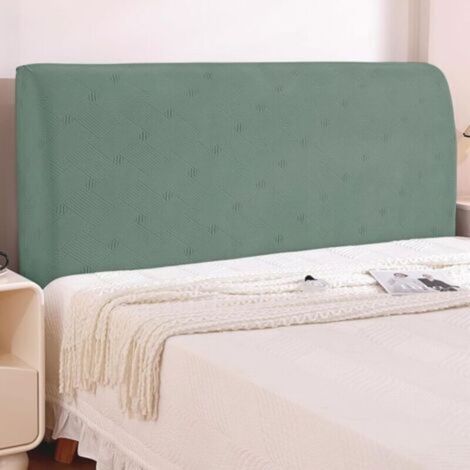 Housse Tete De Lit,(200cm,Vert Clair) Élastique Housse De Tete De Lit Antitaches, Housse De Protection De Tête Washable, Headboard Cover Removable, Couvre Tete De Lit De Chambre