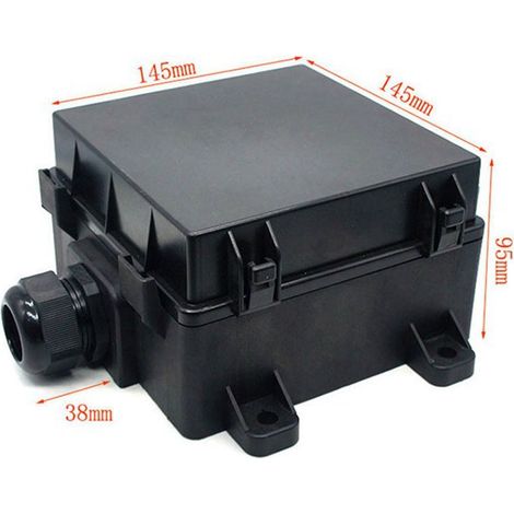1 Set. Farbe: Schwarz. Material: Kunststoff + Metall. 12V 40A Kfz-Sicherungskasten mit Relais, wasserdicht. (1/4)