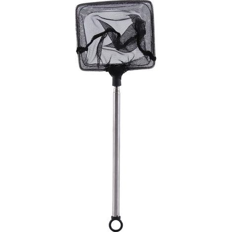 Netz mit verstellbarem Griff (14 cm–44 cm) und quadratischem Rahmen, strapazierfähiges Material für Aquarien (1/3)