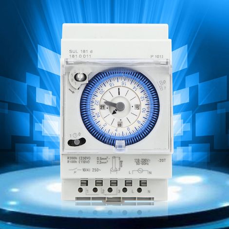 SUL181D Mechanischer Timer 15 Minuten 24 Stunden Timer-Schalter-Relais 250VAC 16A (1/5)