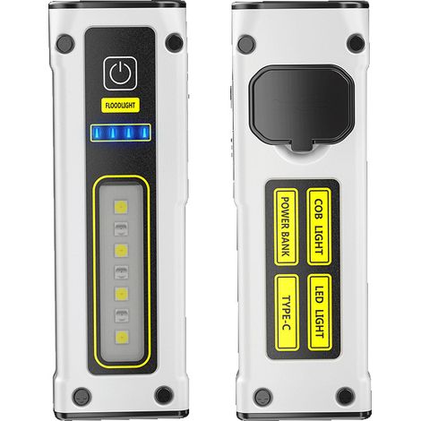 Stück LED-Taschenlampen, schwarze LED-Taschenlampe, Notfall-LED-Taschenlampe, Taschenlampe für Camping und Wandern, multifunktionale, leistungsstarke Taschenlampe, wiederaufladbare Taschenlampe [Energ