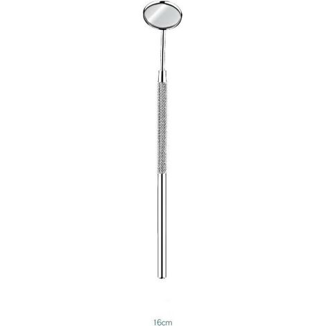 Miroir de dentiste Extension de cils Vérifier l'application Miroir Miroirs d'inspection dentaires ronds en acier inoxydable Miroir buccal (1/2)
