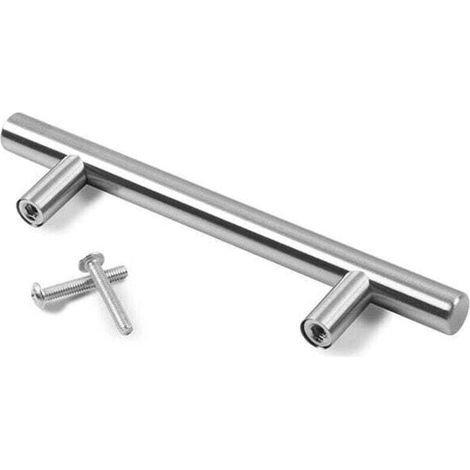 2 Unités En argent acier inoxydable Boutons De Porte Tirer La Poignée De Meubles avec Vis pour Tiroir Meuble Cuisine Cuisine Home Decorating, XU, Trou à Trou Centre Distance 160 mm - KZQ
