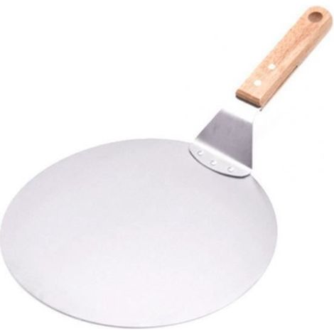 Pizza En Acier Inoxydable Peler Pelle avec Manche En Bois Outils De Cuisson De Pelle À Gâteau Pelles À Pizza Au Fromage (1/4)