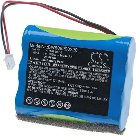 vhbw batteria compatibile con Altec Lansing Super LifeJacket Jolt Rugged casse, altoparlanti, speaker (2600mAh, 11,1V, Li-Ion) (1/2)