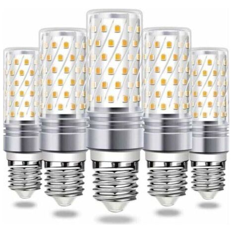 Ampoule LED Ampoule de maïs LED E27 16W, 6000K lumière chaude 900LM lumineux AC 230V suspension E27 360 ° LED faisceau, lot de 5