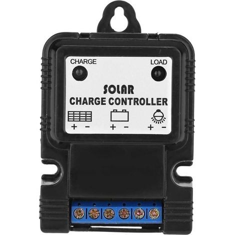 Regulador de carga solar PWM 6V / 12V 3A, controlador solar de plástico, controlador portátil para panel solar, regulador de energía con indicador LED, nueva herramienta de protección (1/4)