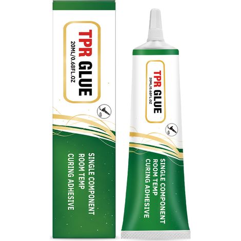 Colle TPR, un adhésif spécial pour jouets, à haute viscosité, flexible et non durcissant, convient pour coller les plastiques, le caoutchouc, les ornements et les semelles de chaussures, 20 ml. (1/5)