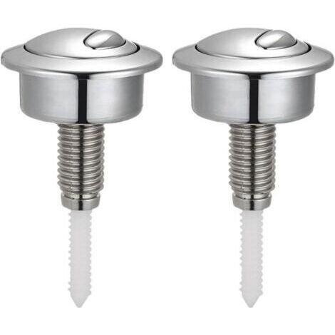 pair Lot de 2 boutons poussoirs à double chasse d'eau pour réservoir de toilettes Siamp pour Optima 49 Bouton poussoir à double chasse d'eau pour Twyford Vitra (1/3)