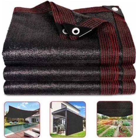 Filet d'ombrage 2 x 4 m, protection UV 85 %, toile d'ombrage coupe-vent pour serre, jardin, pergola, terrasse, pelouse ou abri pour animaux. (1/3)