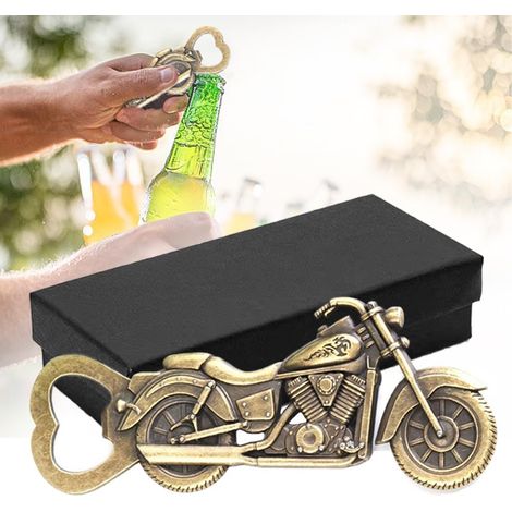Motorcycle Bottle Opener – Vintage Bronze Metal Beer Bottle Opener, Novelty Christmas Gift for Him (1/5)