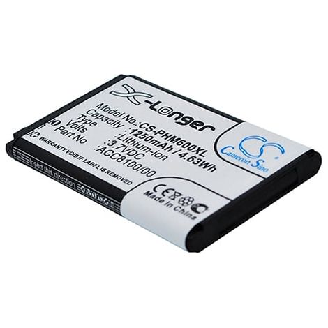 NX - Batterie MP3/MP4/Multimédia 3.7V 1250Ah - 8403 810 00011ACC8100ACC8100/00 (1/3)