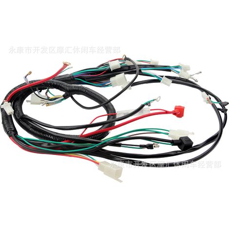 ATV ATV four-wheeled motorcycle parts, European standard 125-250CC, complete vehicle wiring harness assembly, steering function. (1/5)