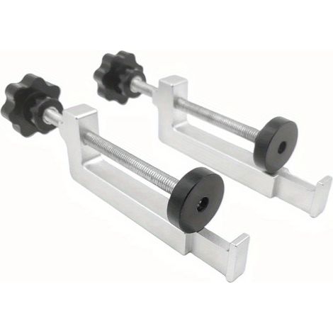 Serre-joint en aluminium polyvalent et stable, outil de précision pour le travail du bois, idéal pour la fabrication de guides de table. (1/5)