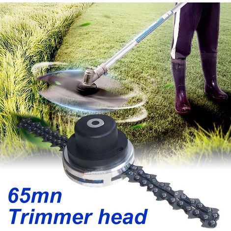 Tête de coupe Durable 65mn, bobine de tondeuse à gazon de jardin, débroussailleuse, chaîne d'herbe pour (1/4)