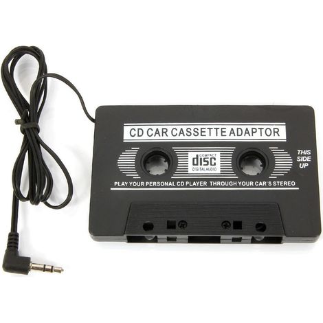 Trade Shop - Adattatore A Cassetta Audio Jack 3,5 Mm Cavo Aux Per Radio Lettore Cd Ipod Mp3 - (1/2)