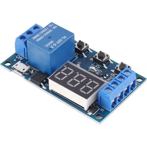 2 modules de temporisation numérique HW-521 à relais unidirectionnel avec temporisateur et circuit imprimé. (1/5)