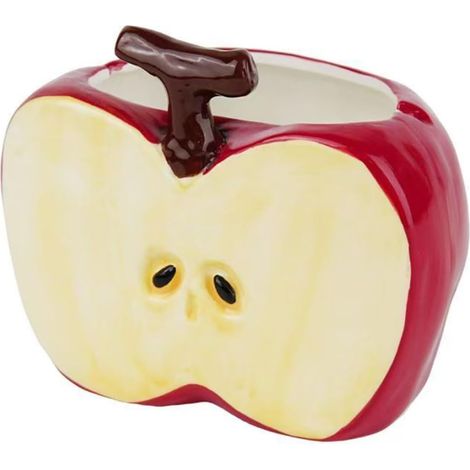 Porte-brosses à dents en forme de pomme, étagère de rangement de comptoir en céramique, porte-brosses à dents et dentifrice, étagère de rangement (1/5)