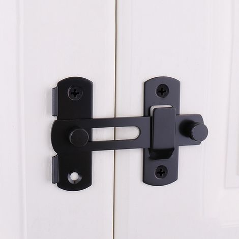 Set De 4 Verrous Pour Porte De Grange Coulissante – Loquets En Acier Inoxydable, Brun Foncé
