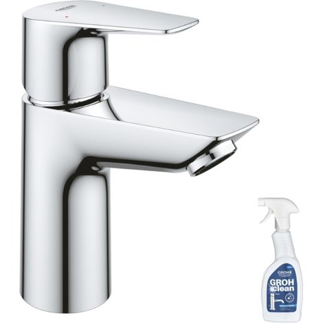 Mitigeur lavabo GROHE Quickfix Start Edge taille S + nettoyant GrohClean