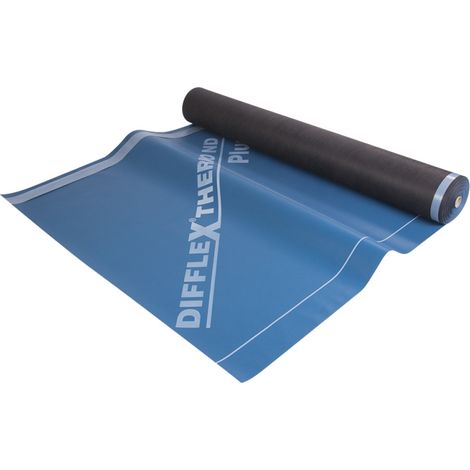 Ecran de sous-toiture Difflex Thermo P noir SK auto-adhésif polyester 1,5x50m - 1000003835 (1/2)
