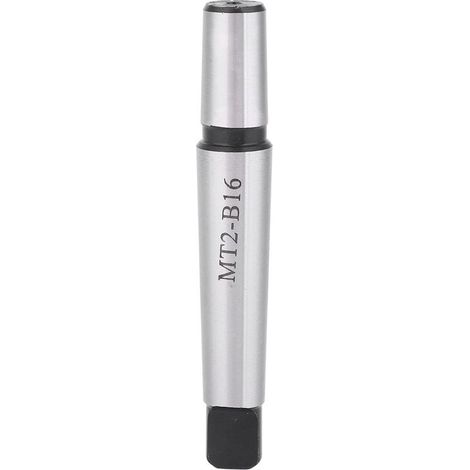 Porte-Outils Morse MT2‑B16 avec Mandrin à Queue Tranchante, Adaptateur Cône Morse pour Tournage/Fraisage (1/5)