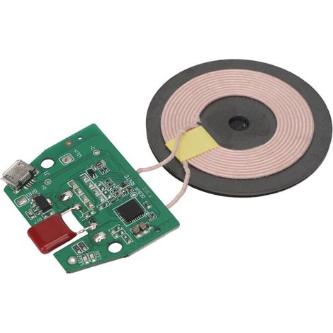 Qi-Wireless-Lademodul, DIY-PCBA-Schaltungsspule, Micro-USB-Anschluss für Schnellladung
