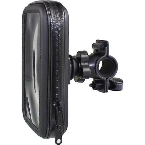 Étui de support de téléphone étanche pour vélo avec rotation à 360 degrés - Taille L (Noir) (1/5)