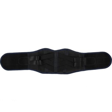 Sangle lombaire ajustable avec plaque en acier, ceinture de soutien respirante pour soulager les douleurs lombaires (1/5)