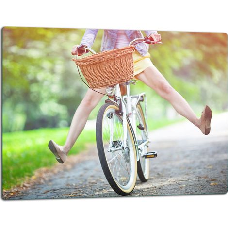 Schneidebrett aus Glas, 52x40 cm, Fahrrad (1/5)