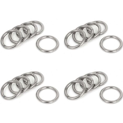 Edelstahlband 40 mm x 5 mm mit angeschweißten O-Ringen (20 Stück) (1/4)
