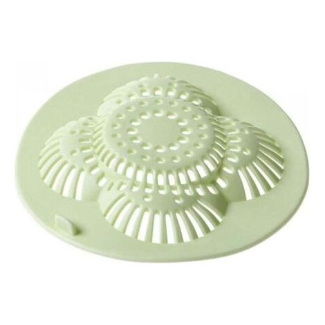 (vert) 1 pc Filtre dévier en Plastique Crépine de Baignoire ou lavabo Couvercle du Drain en Motif de Fleurs Creuses Attrape-Cheveux pour la Cuisine ou Salle de Bains (1/5)
