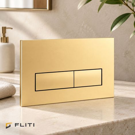 Plaque de Commande Compatible Geberit Sigma 01/20/30 UP320 UP300 Double Chasse Doré Mat (1/5)