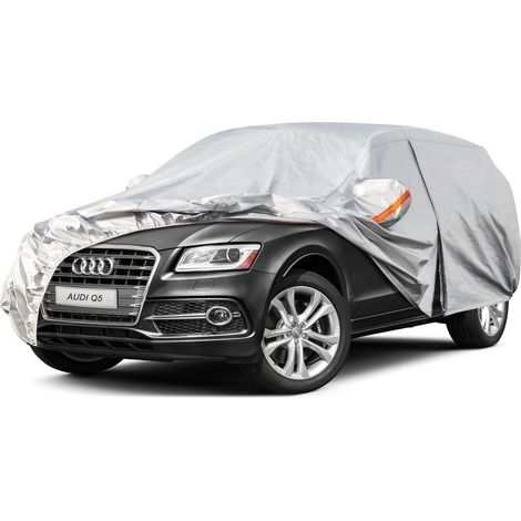 Bâche Voiture Étanche Respirante Compatible avec Q5 (2008-2025), 6 Couches Housse de Protection Voiture Extérieur, Contre Pluie Soleil Poussière avec Zip et Doublure en Coton. (1/5)