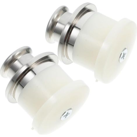 2 Pièces Invisible Inoxydable pour Armoire Porte de Cabinet Design Encastré Élégant pour Réduits Utilisation Polyvalente (1/5)