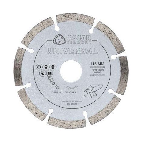 Disco Corte General Obra 115 Mm Diamante Basico Grinding