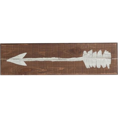 Plaque en bois motifs flèche N 1