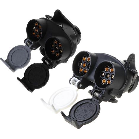 Adaptateur de câblage pour prise de remorque 13 broches vers 12N/12S 7 broches pour voiture/camping-car (1/4)
