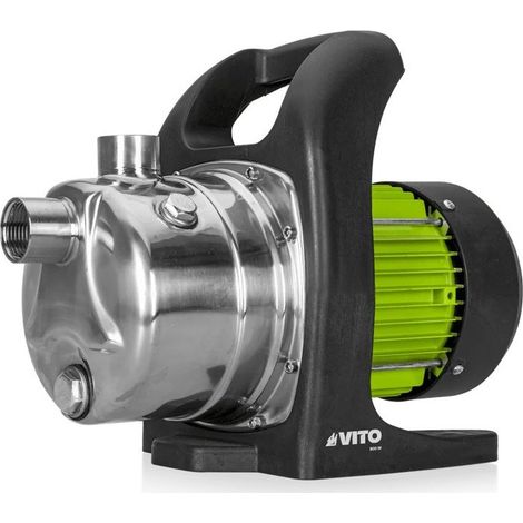 Motopompe à évacuation eau 800W Pompe d'arrosage jardin 3000 L/h Pompe transfert eau claire Particules 1mm max VITO