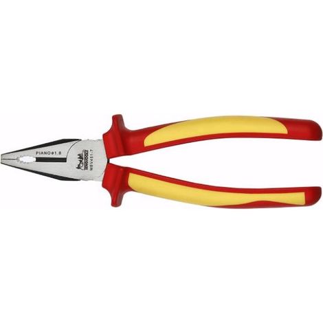 Teng Tools Pinza combinata VDE nera 175 mm isolata
