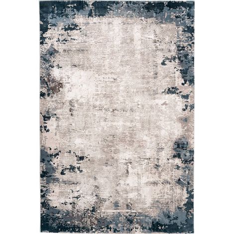 Tapis bleu effet 3d design moderne intérieur - 290 x 200 cm (1/3)