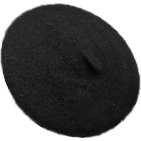 Bonnet chaud pour chien ou chat, style bijou, béret tendance, accessoire décoratif amusant - Taille M - Noir