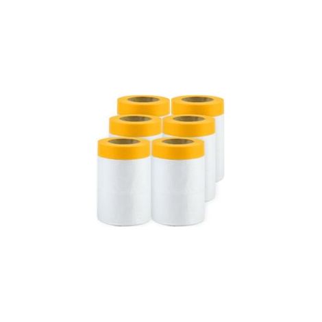 Lot de 6 rouleaux de ruban de masquage 55 cm x 20 m – Adhésif indéchirable et résistant à l'eau – Découpe précise pour peinture (1/5)