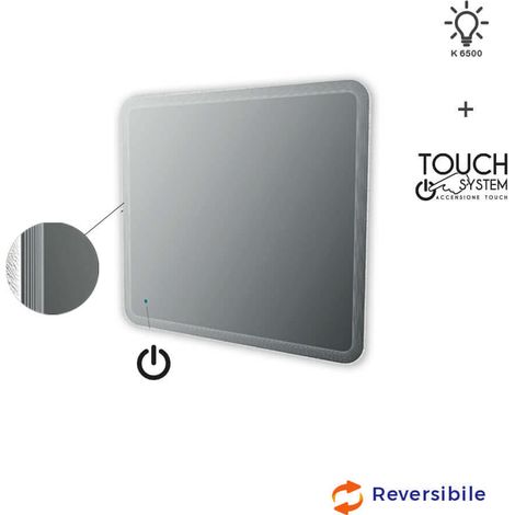 Specchio illuminazione led con disegno lavorato Made in Italy 44996 (1/2)