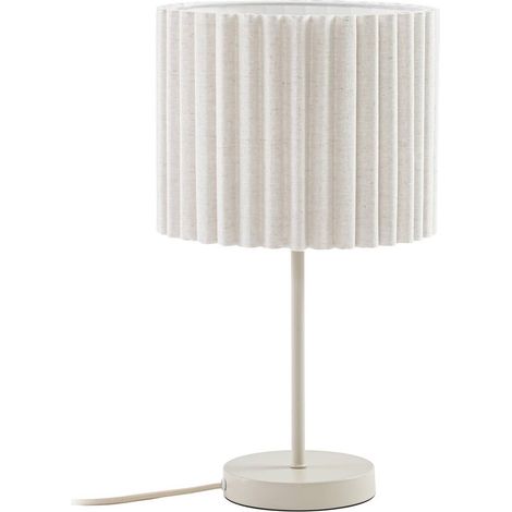 Lampe à poser 'Libbie' en textile pour salon & salle à manger (1/5)