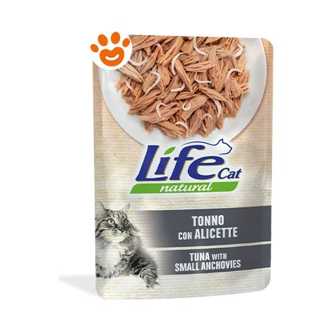 Life Cat Natural Tonno con Alicette - Life Cat Natural Tonno con Alicette - Bustina Da 70 Gr